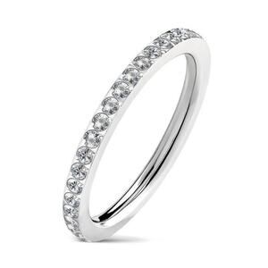 New stainless steel eternity‎ ring size 8